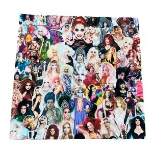 Drag Queens “Rupaul’s Drag Race” Pride Square Cotton Blend Pillowcase Sham